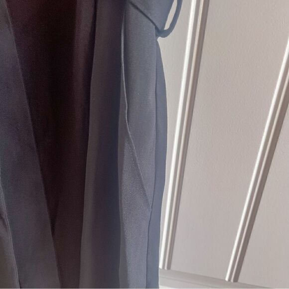 English Factory Black Short Sleeve Faux Wrap Jumpsuit w/Removable Belt SZ S NWOT - Picture 7 of 10